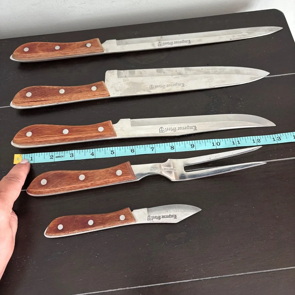 Emperor Steel | 5 Piece Knife Set | Vintage | Japanese | Stainless Steel